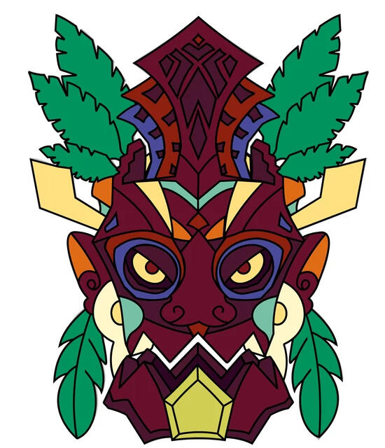Tiki mask